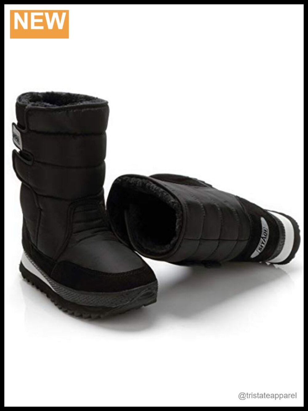 Waterproof Fur Lined Snow Boots Warm Winter Outdoor Anti-Skid